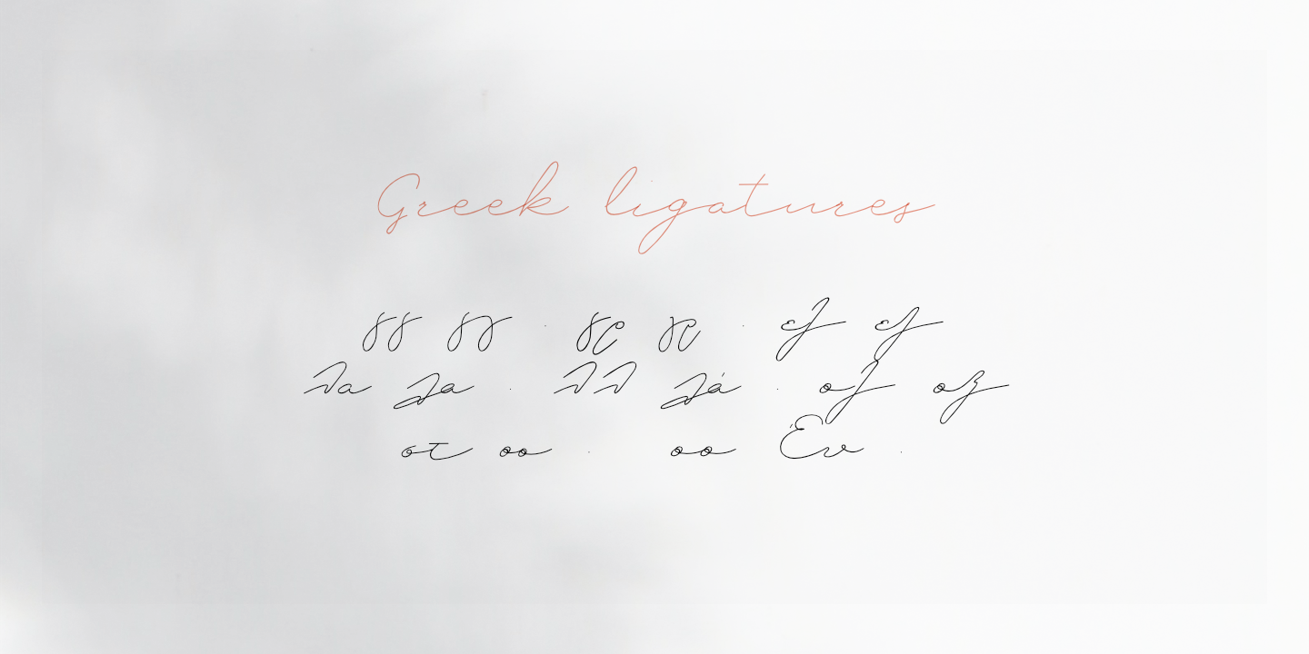 Beispiel einer Petit Nuage-Schriftart #2